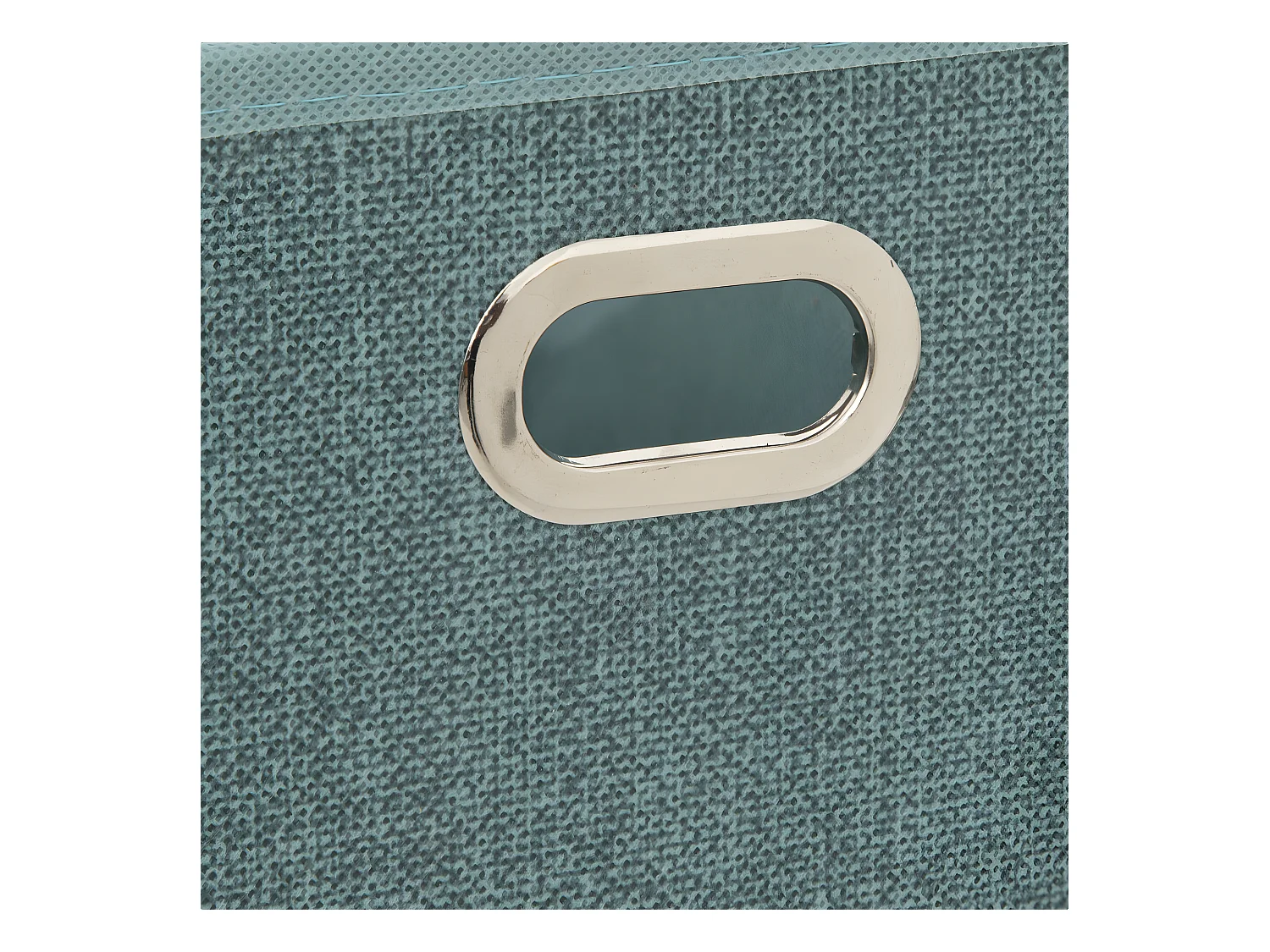 Boîte de rangement tissu Bleu Pétrole chiné 15 x 31 x 15 cm