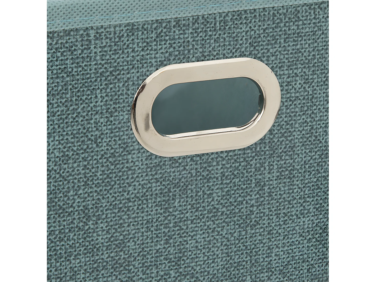 Boîte de rangement tissu Bleu Pétrole chiné 15 x 31 x 15 cm