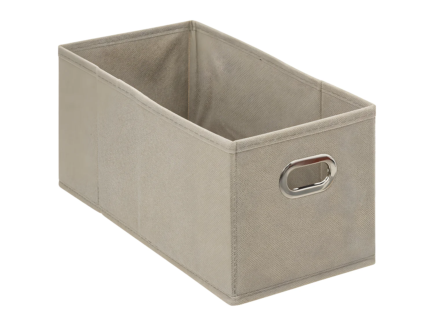 Boîte de rangement tissu Beige Lin 15 x 31 x 15 cm