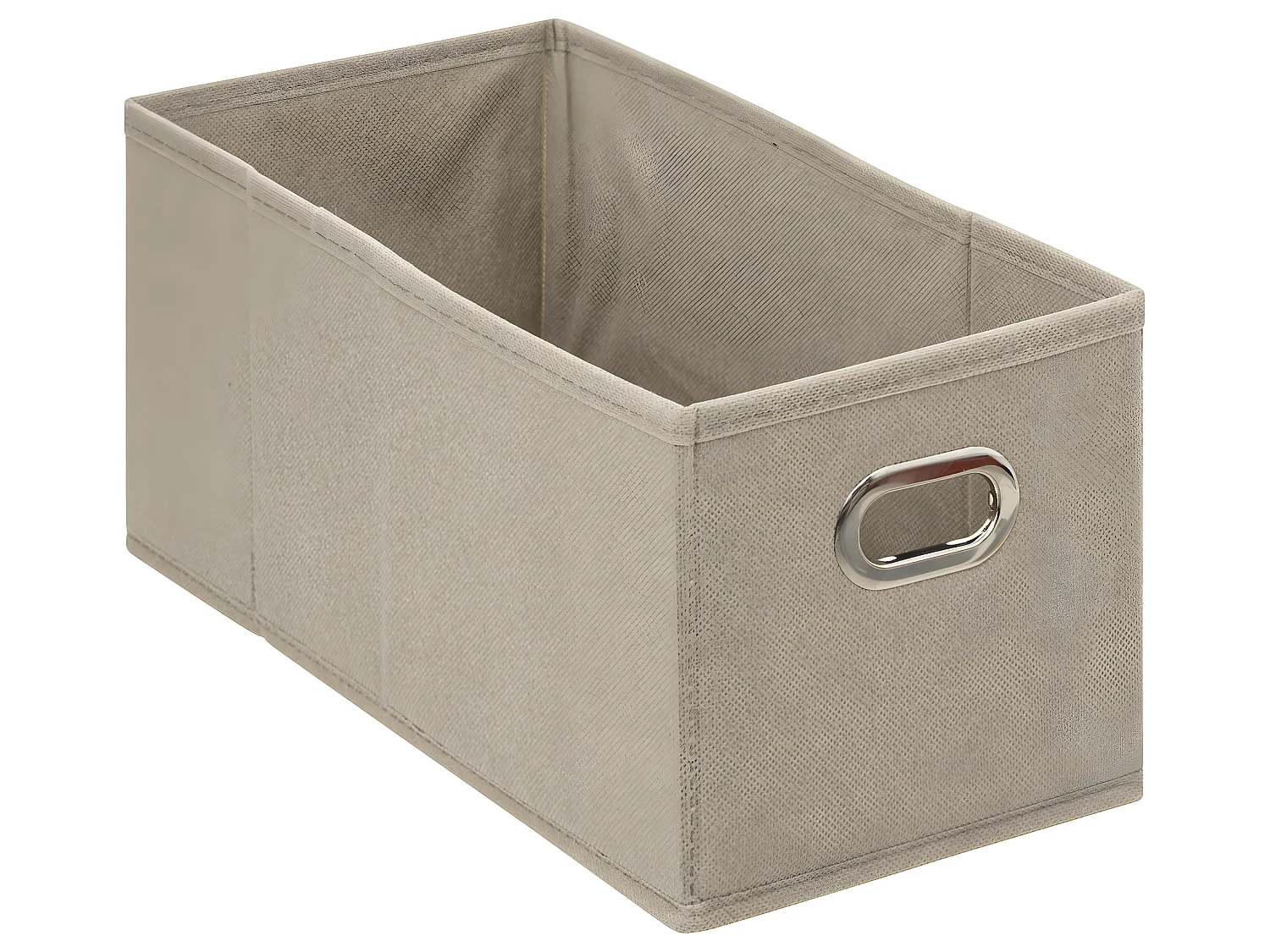 Boîte de rangement tissu Beige Lin 15 x 31 x 15 cm