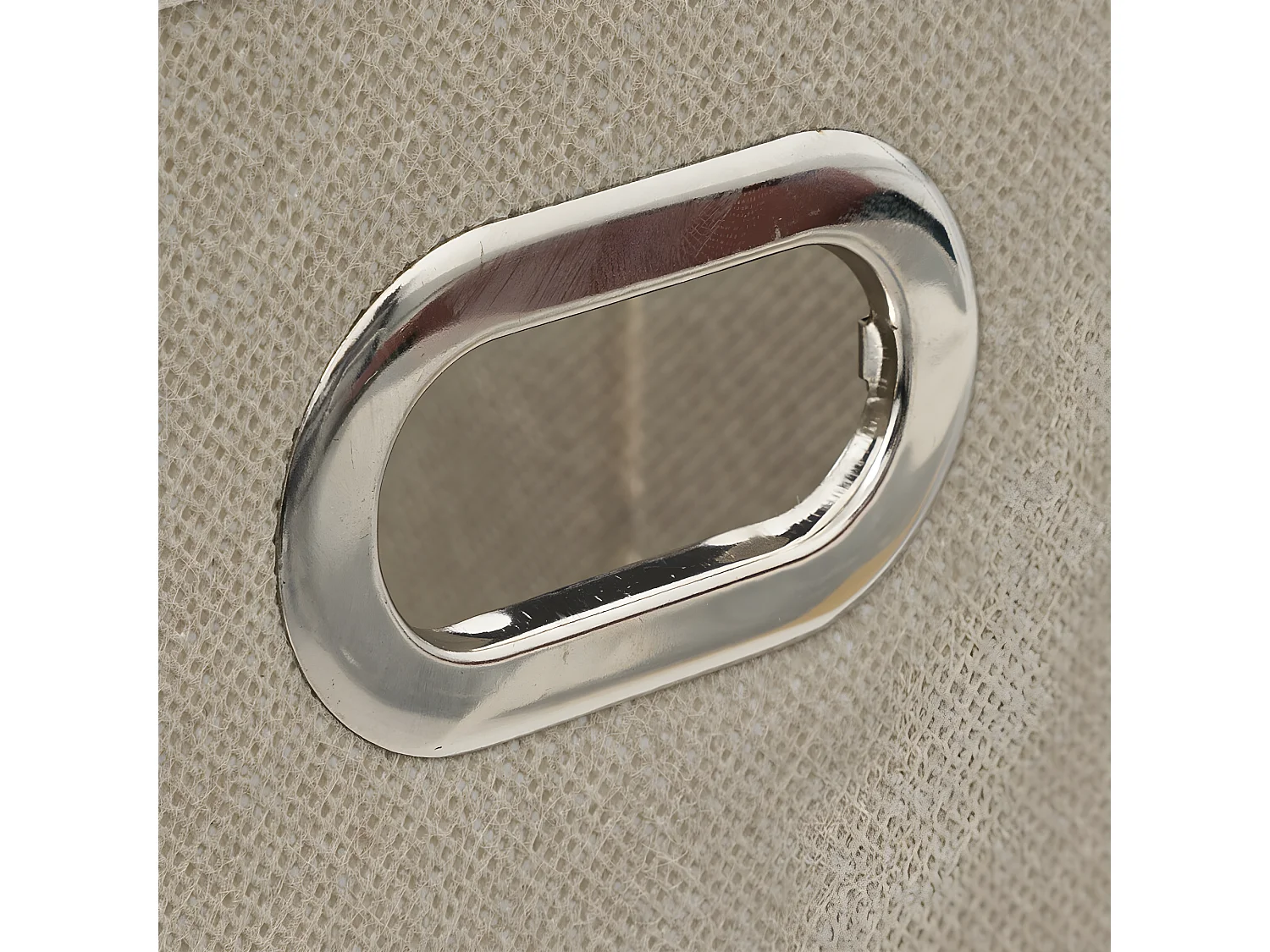 Boîte de rangement tissu Beige Lin 15 x 31 x 15 cm