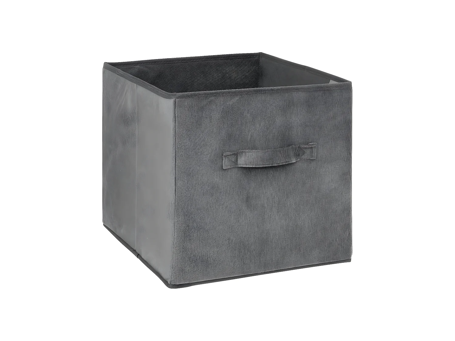 Boîte de Rangement en Velours Gris  31 x 31 x 31 cm