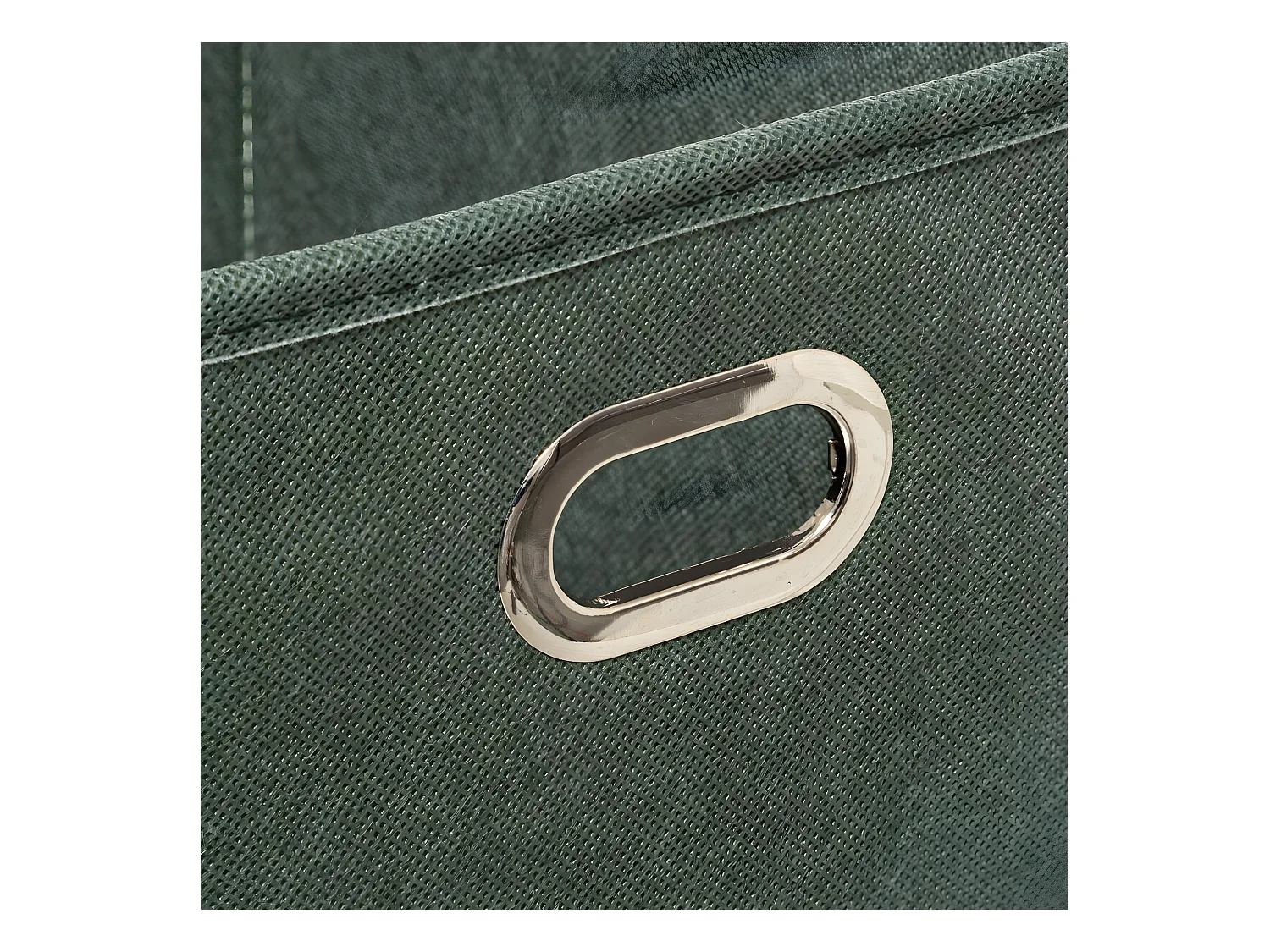 Boîte de rangement tissu Vert Kaki 15 x 31 x 15 cm