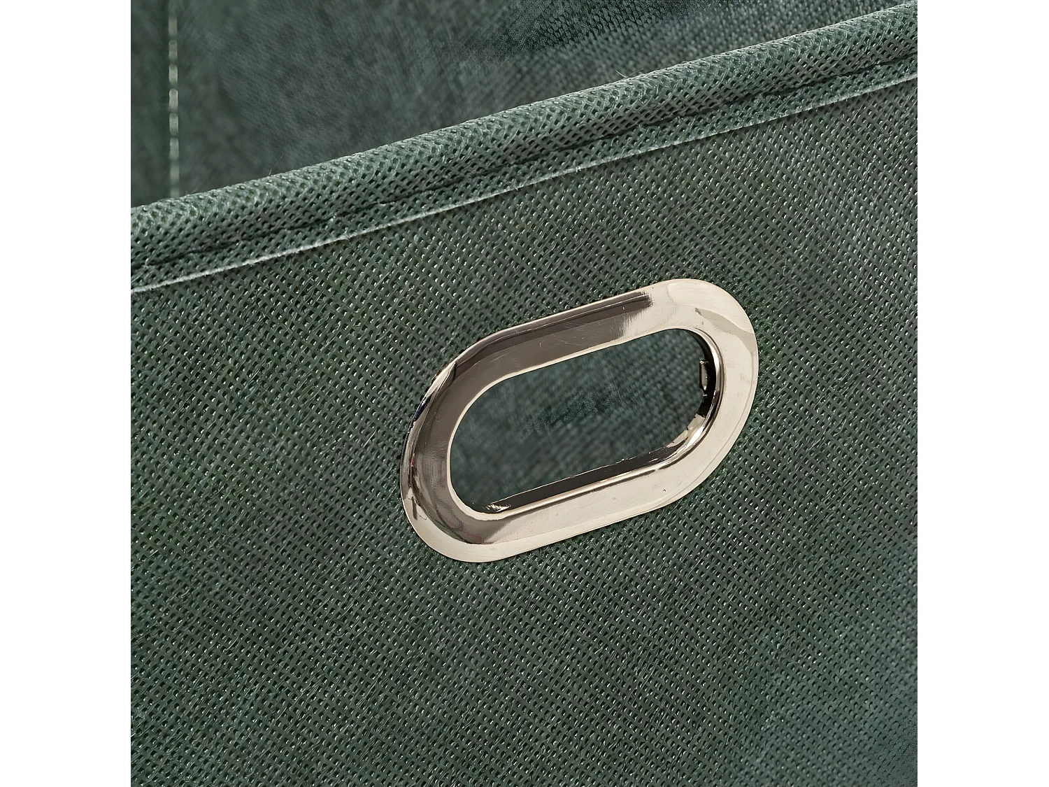 Boîte de rangement tissu Vert Kaki 15 x 31 x 15 cm