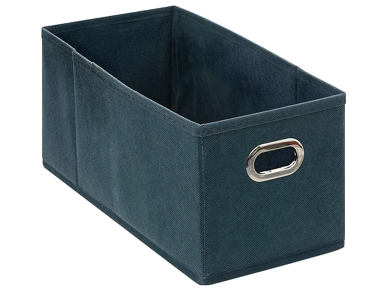 Boîte de rangement tissu Bleu Pétrole15 x 31 x 15 cm