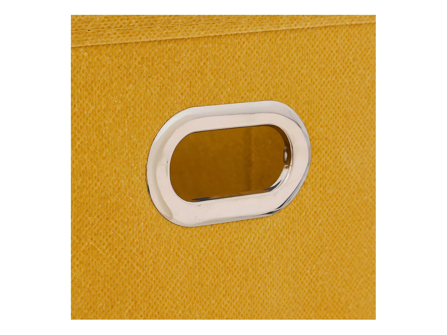 Boîte de rangement tissu Jaune Moutarde 15 x 31 x 15 cm