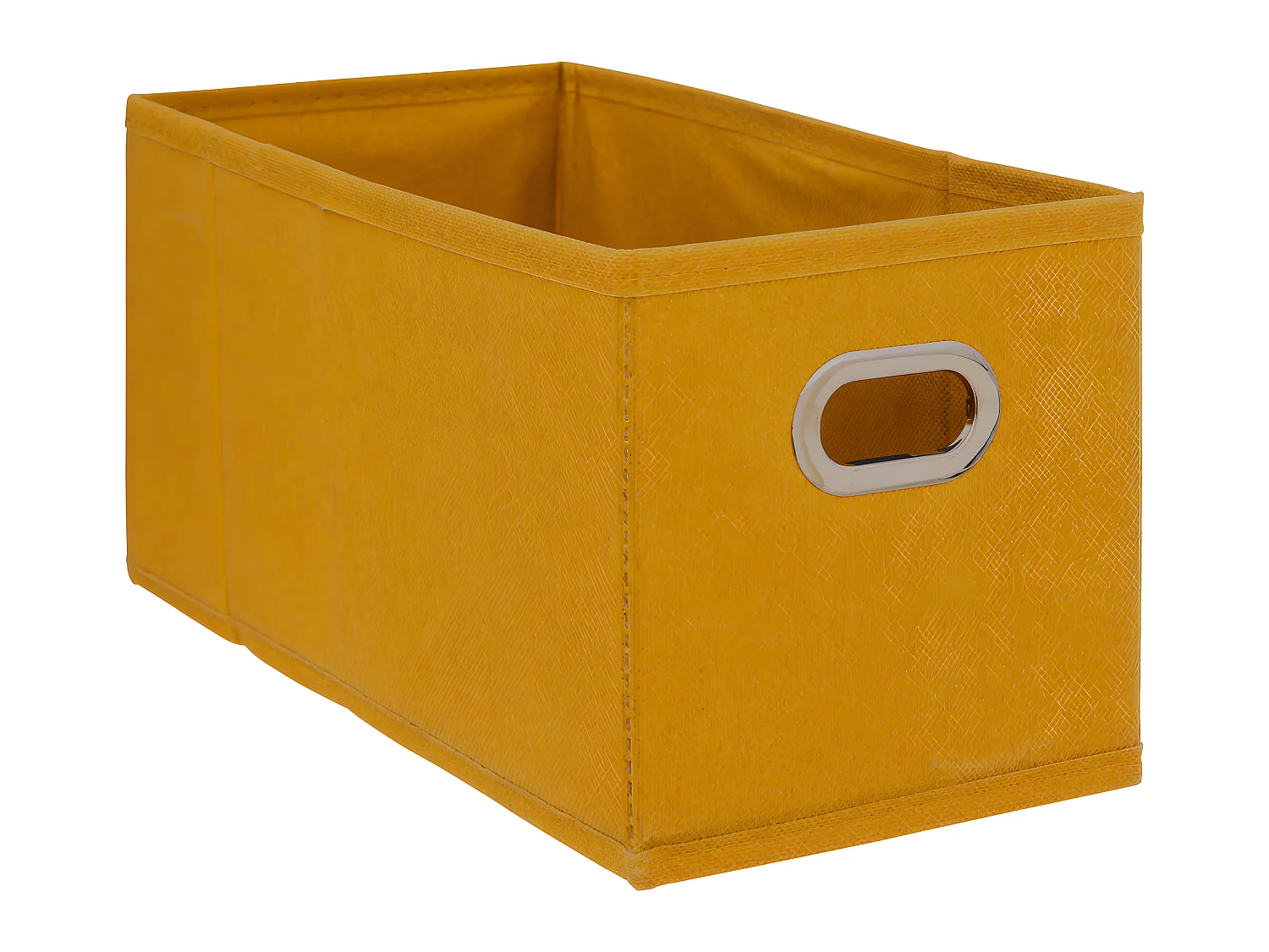 Boîte de rangement tissu Jaune Moutarde 15 x 31 x 15 cm