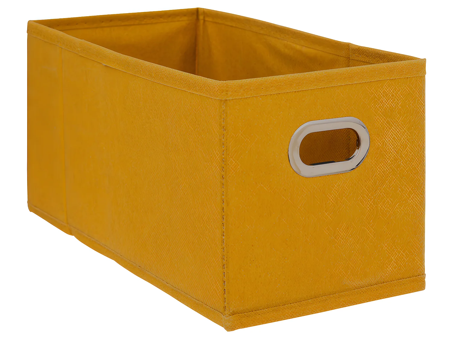 Boîte de rangement tissu Jaune Moutarde 15 x 31 x 15 cm