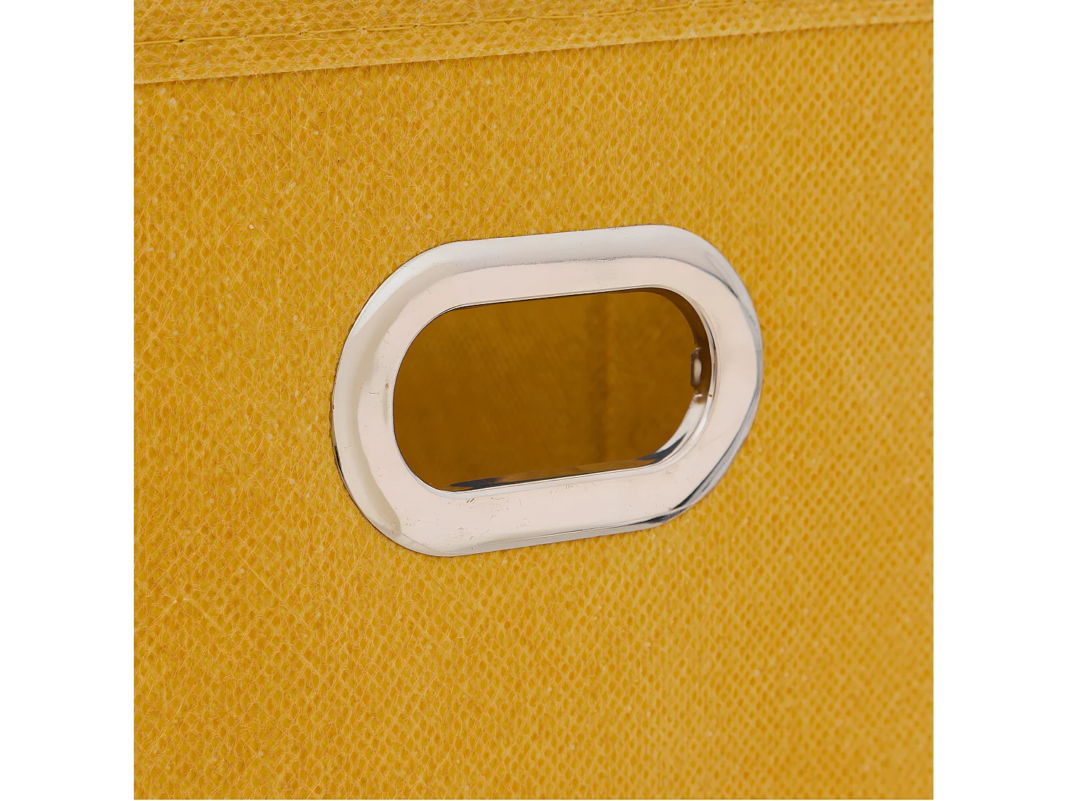 Boîte de rangement tissu Jaune Moutarde 15 x 31 x 15 cm