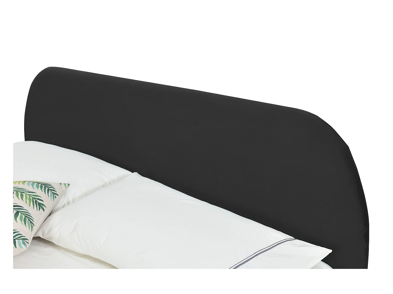 Bett aus Samt 140 x 190 cm, schwarz PHOENIX