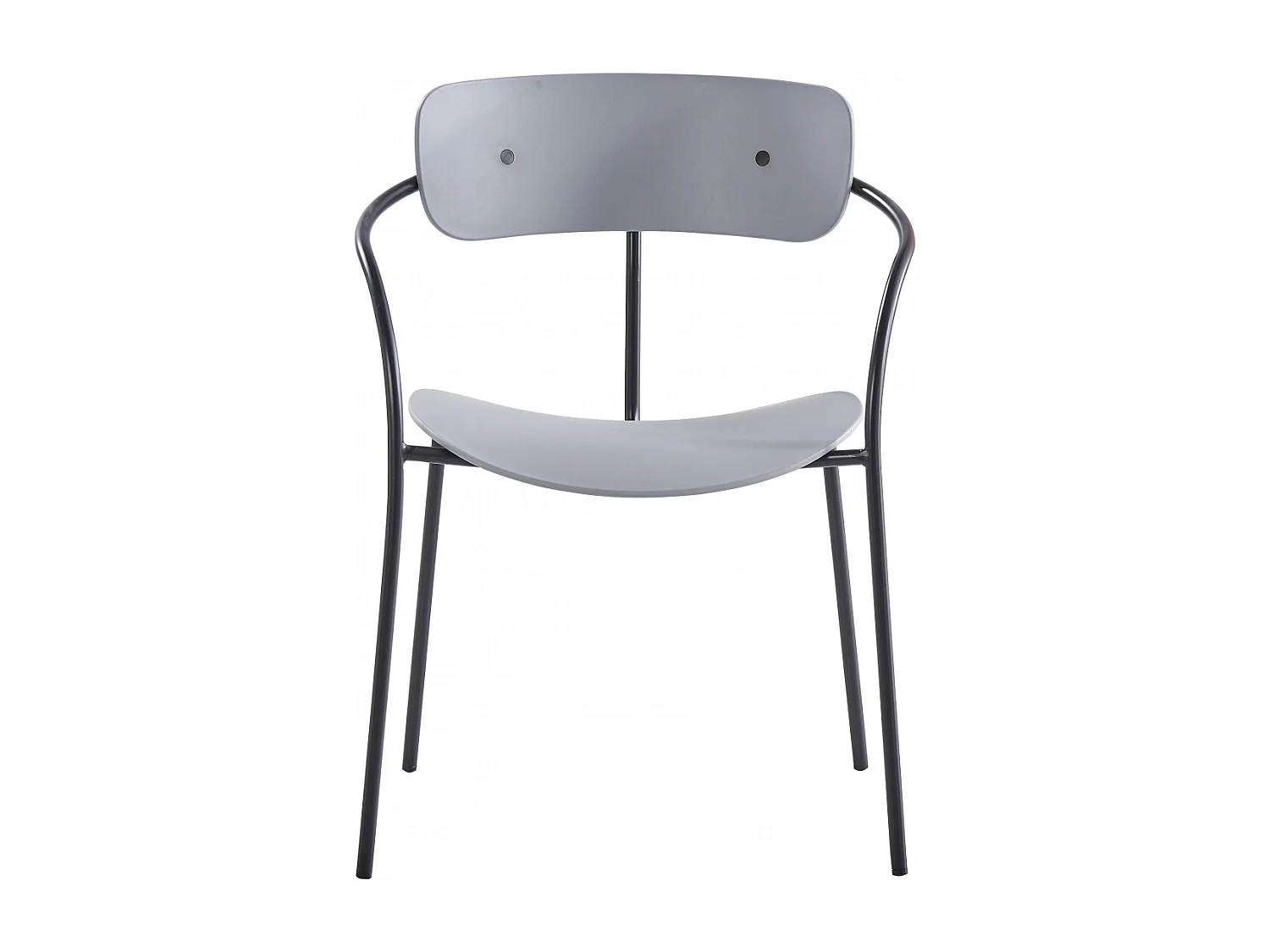 Set van 2 designstoelen lichtgrijs ALEXIA - Eigentijdse Stijl - Binnen