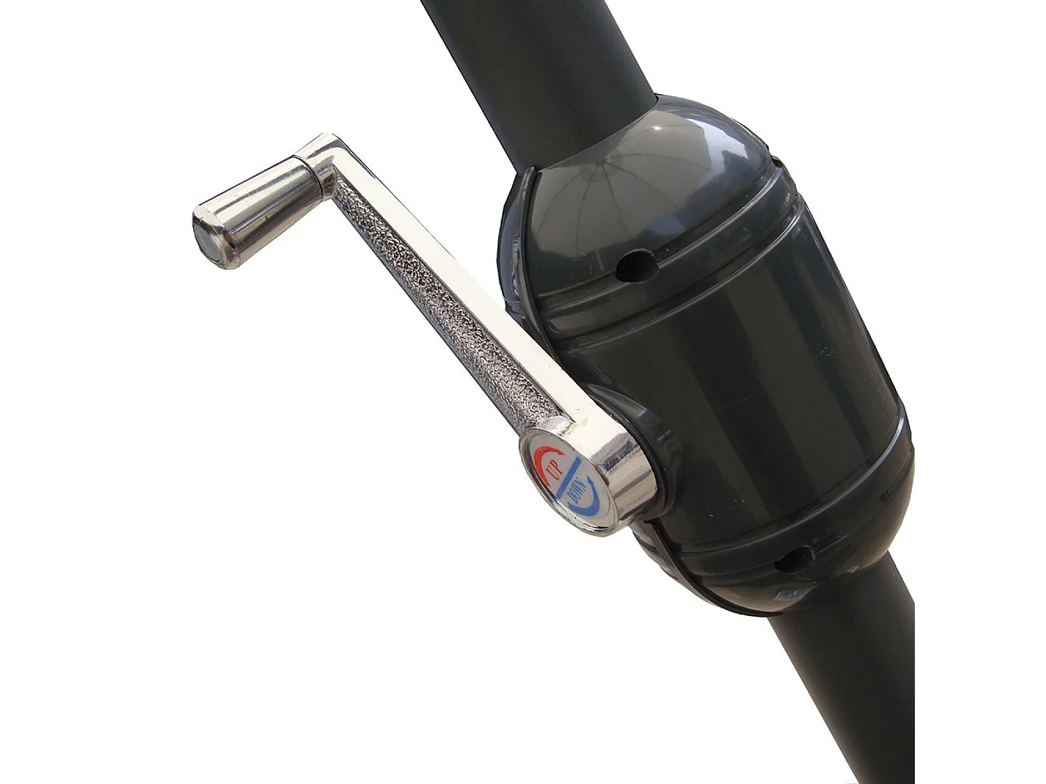 Parasol droit diamètre 2,7 m gris FIGARI