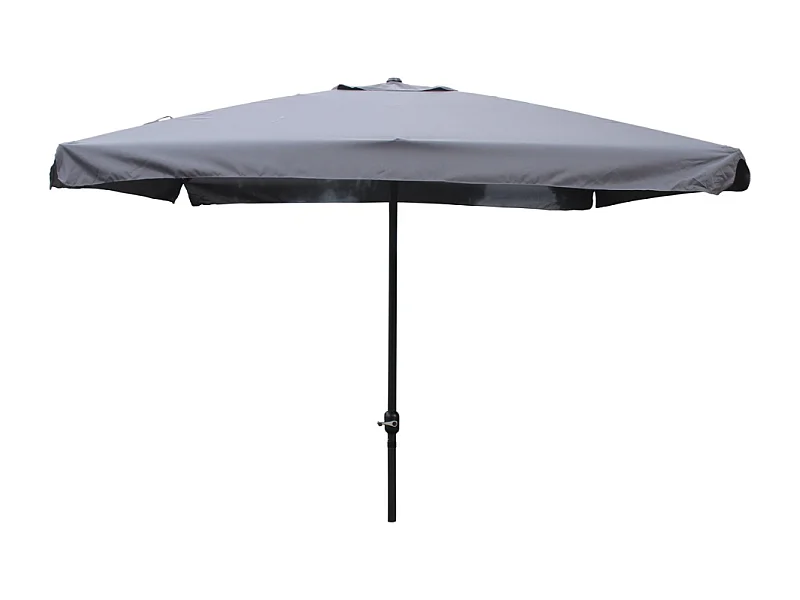 Vierkante rechte parasol 2,95 x 2,95 m grijs PALERME - Trendy Design, Zonbescherming, Aluminium, Polyester - Buitentuin