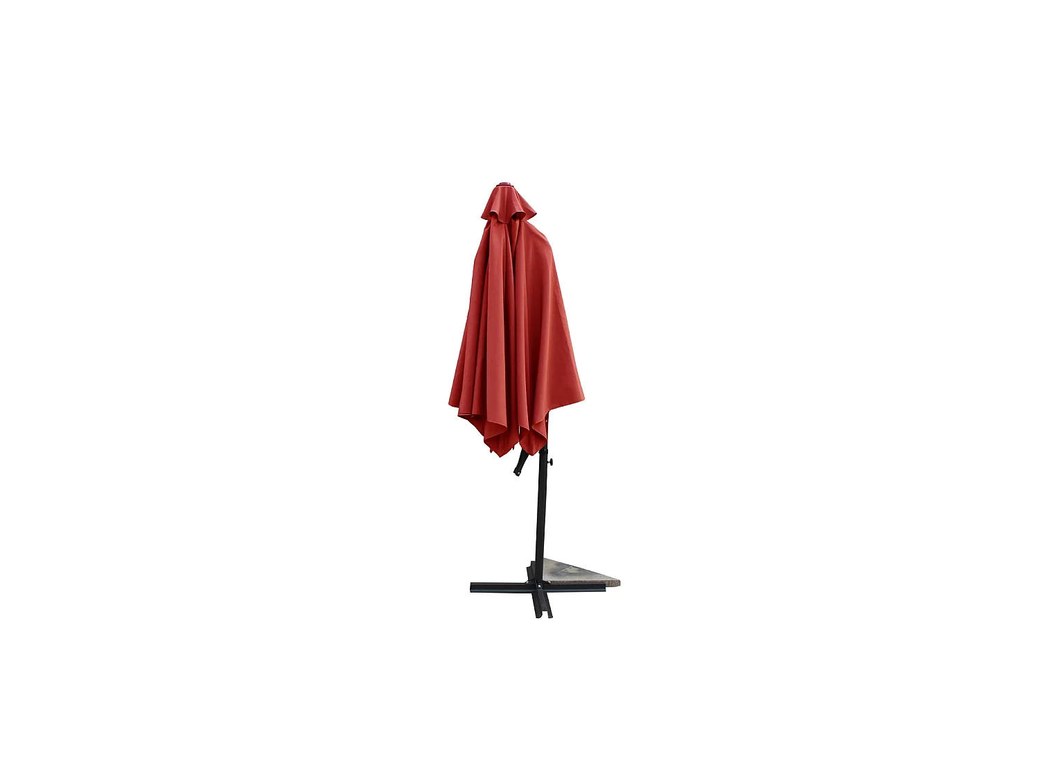 Parasol  terracotta droit rond 2,94 x 2,94 m ALCUDIA