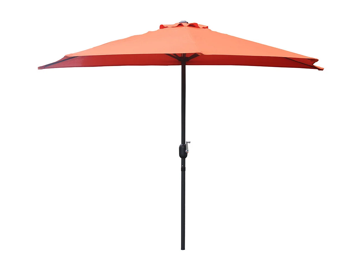 Demi parasol de balcon terracotta CATANE