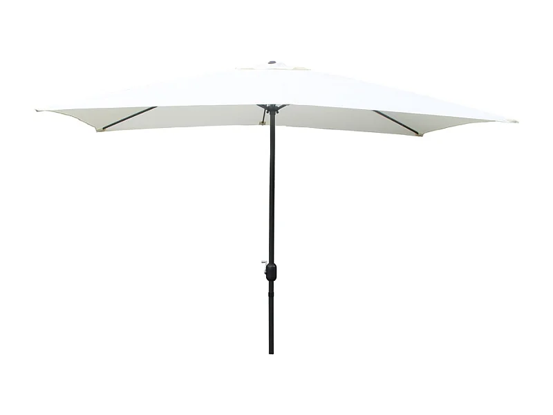 Rechthoekige parasol 2,93 x 1,93 m beige SPEZIA - Trendy design, zonbescherming, aluminium structuur - Ideaal voor de tuin
