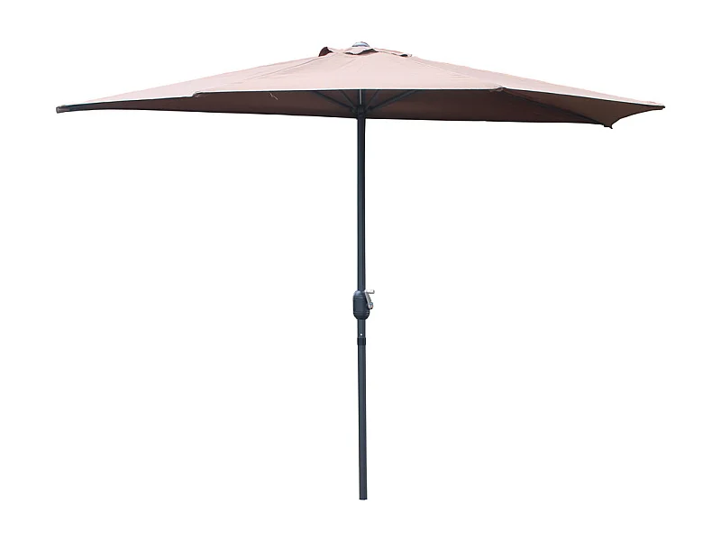 Half balkon parasol chocolade CATANE 270cm
