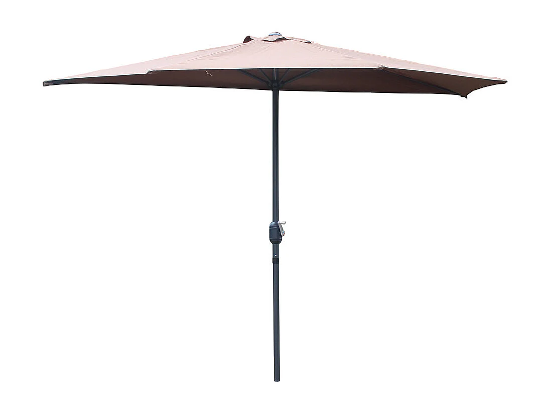 Half balkon parasol chocolade CATANE 270cm