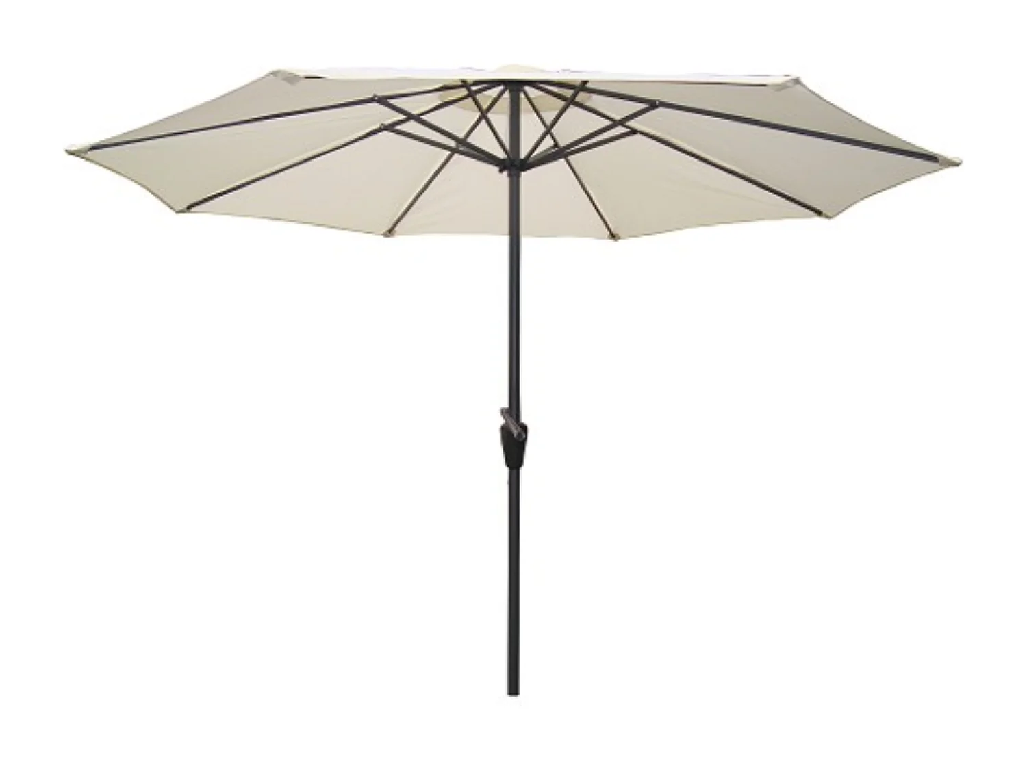 Parasol droit diamètre 2,7 m écru FIGARI