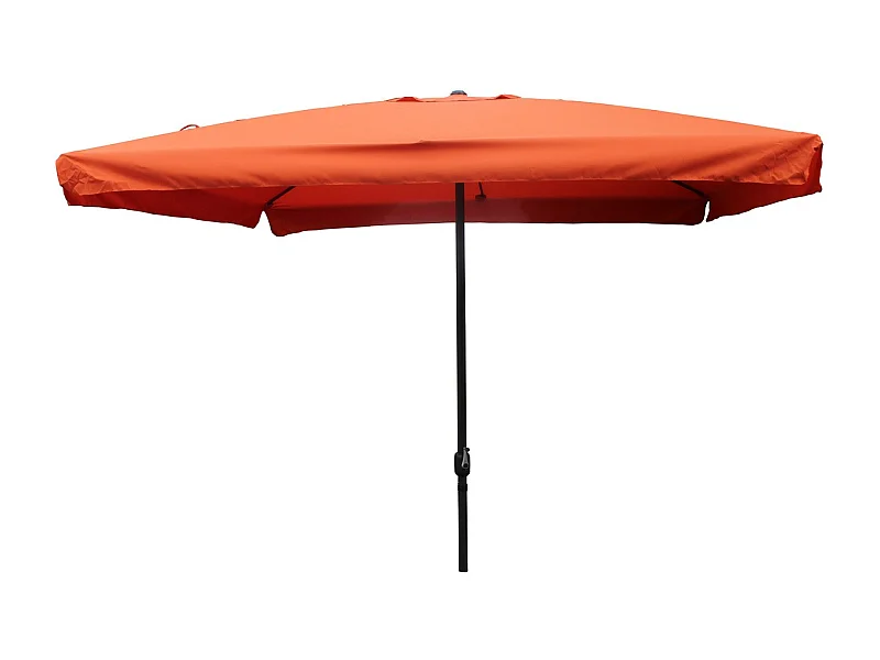 Vierkante parasol 2,95 x 2,95 m terracotta PALERME - Trendy design, aluminium frame, doek 160g/m²