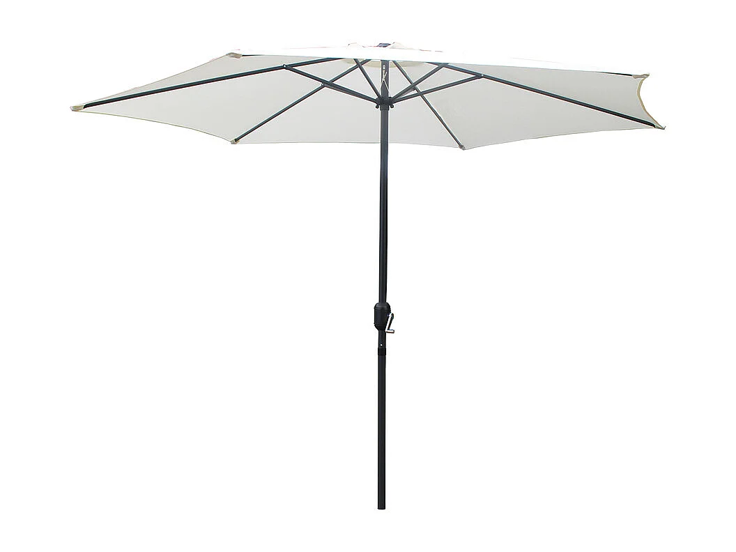 Rechte ronde parasol crème 2,94 m PORTOFINO