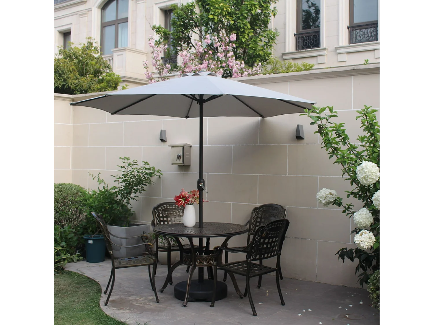 Parasol ecru rond 2,94 x 2,94 m PORTOFINO