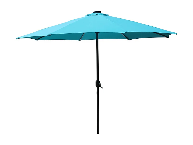 Sombrilla redondo con LED Ø 2,92 m azul MANAROLA