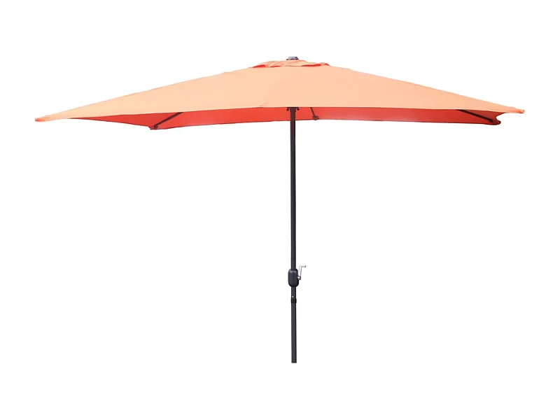 SPEZIA - Parasol rectangulaire 3x2 droit terracotta en aluminium