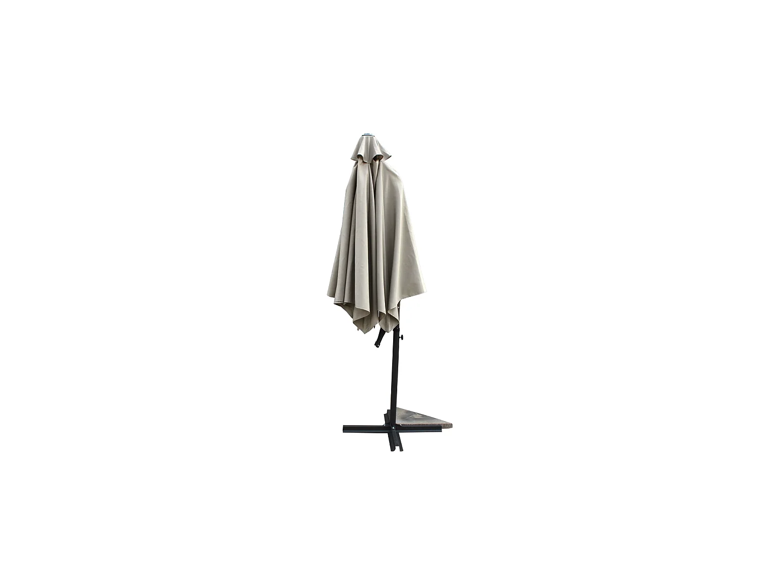 Parasol  ecru droit rond 2,94 x 2,94 m ALCUDIA