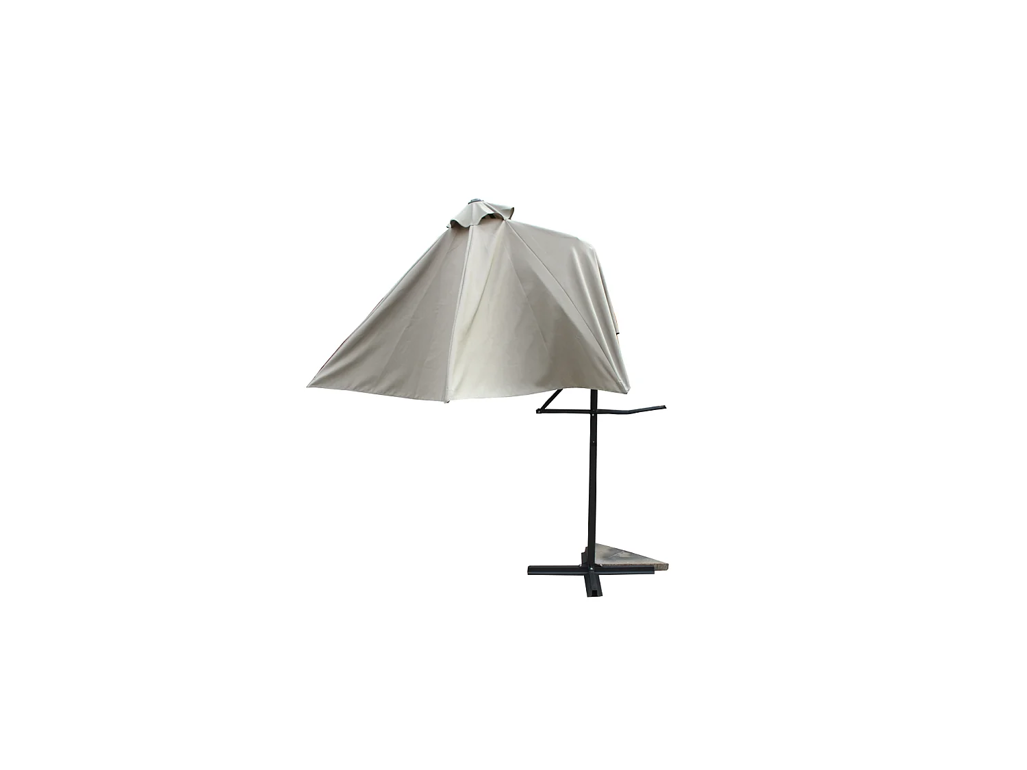 Parasol  ecru droit rond 2,94 x 2,94 m ALCUDIA