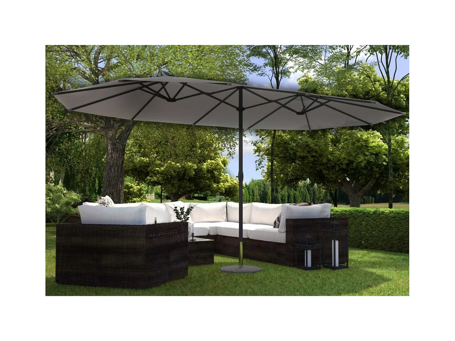 Parasol double 2,7 x 4,6 m VENICE