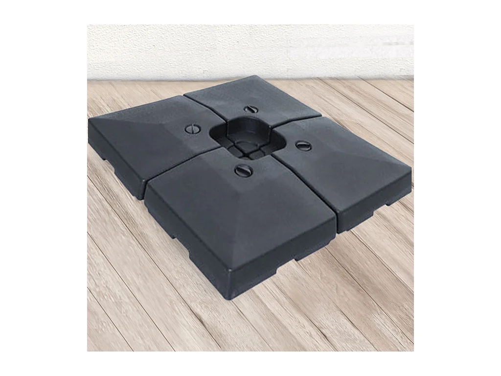 Lot de 4 dalles parasols hdpe DALLES