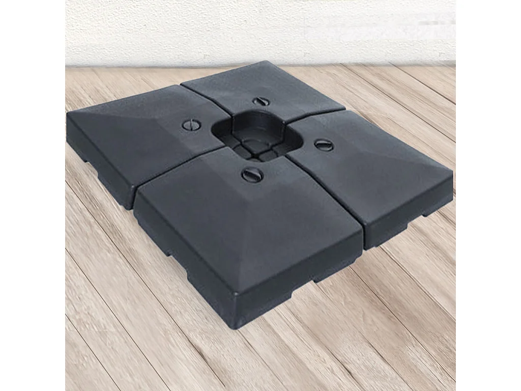 Lot de 4 dalles parasols hdpe DALLES
