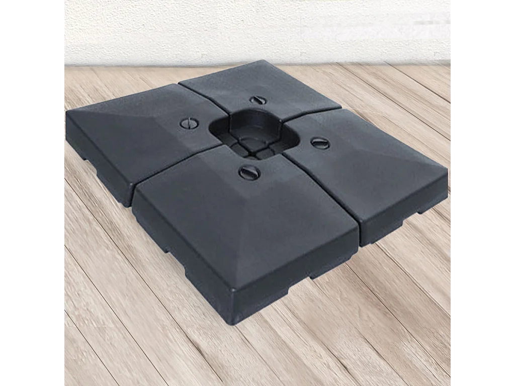 HPDE Sonnenschirmplatten x4 Gewichtsplatten für Freiarmschirme