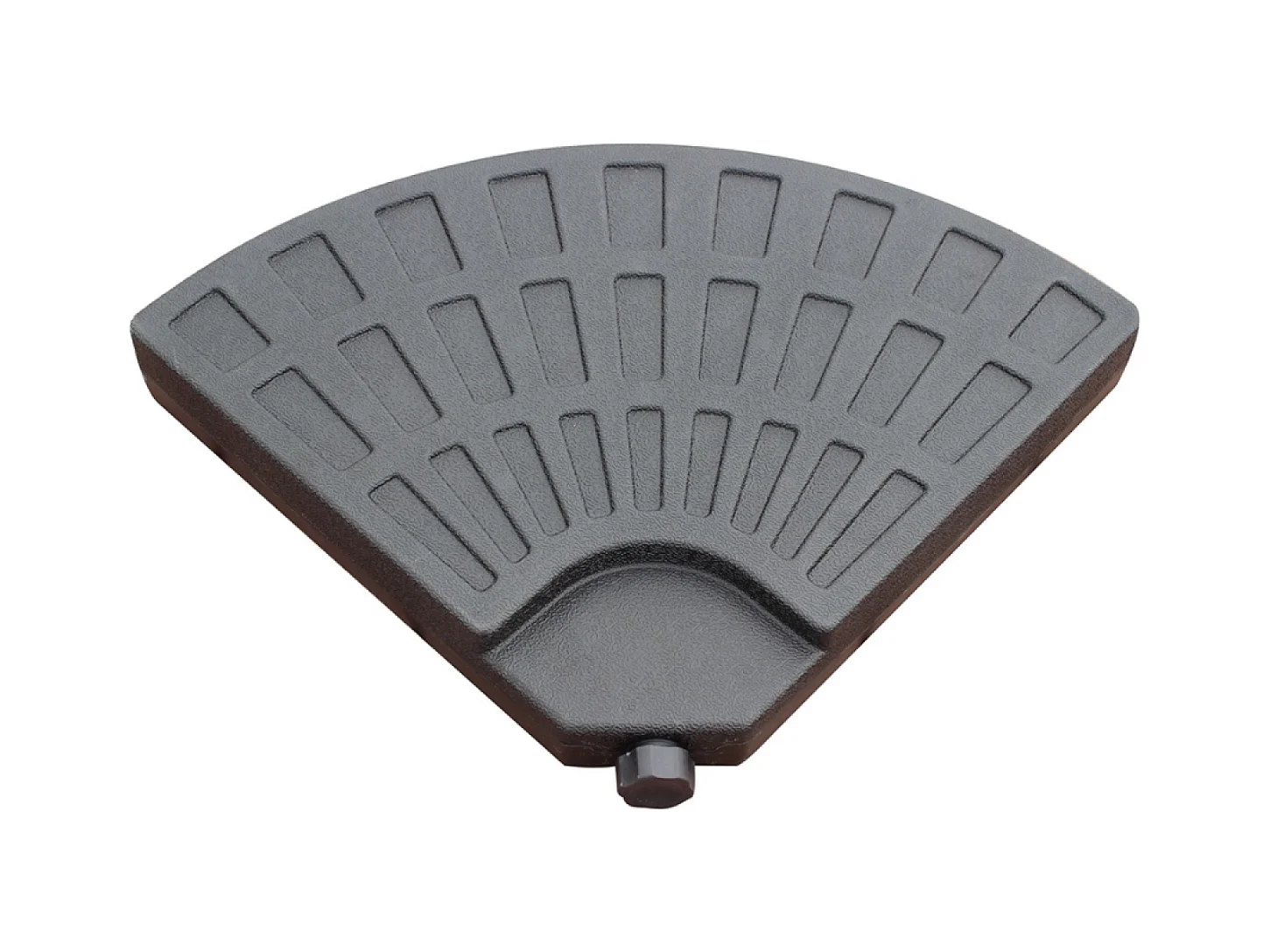 4 Sonnenschirmplatten mit Schwarzem Gewicht 13L - Set von 4