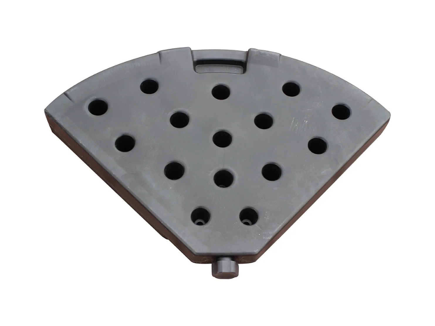 4 Sonnenschirmplatten mit Schwarzem Gewicht 13L - Set von 4