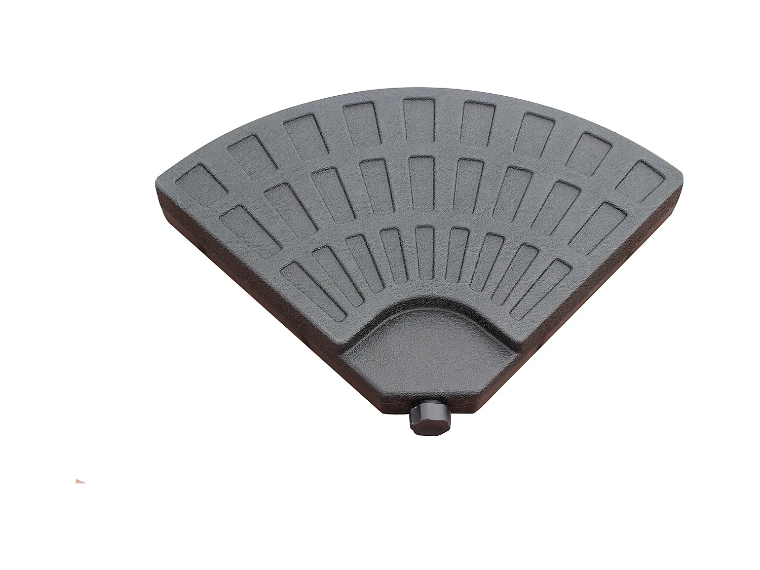 4 Sonnenschirmplatten mit Schwarzem Gewicht 13L - Set von 4