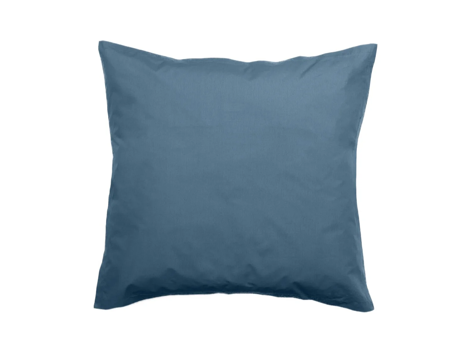 Taie d'oreiller en percale de coton 80 fils 65x65cm - Azur