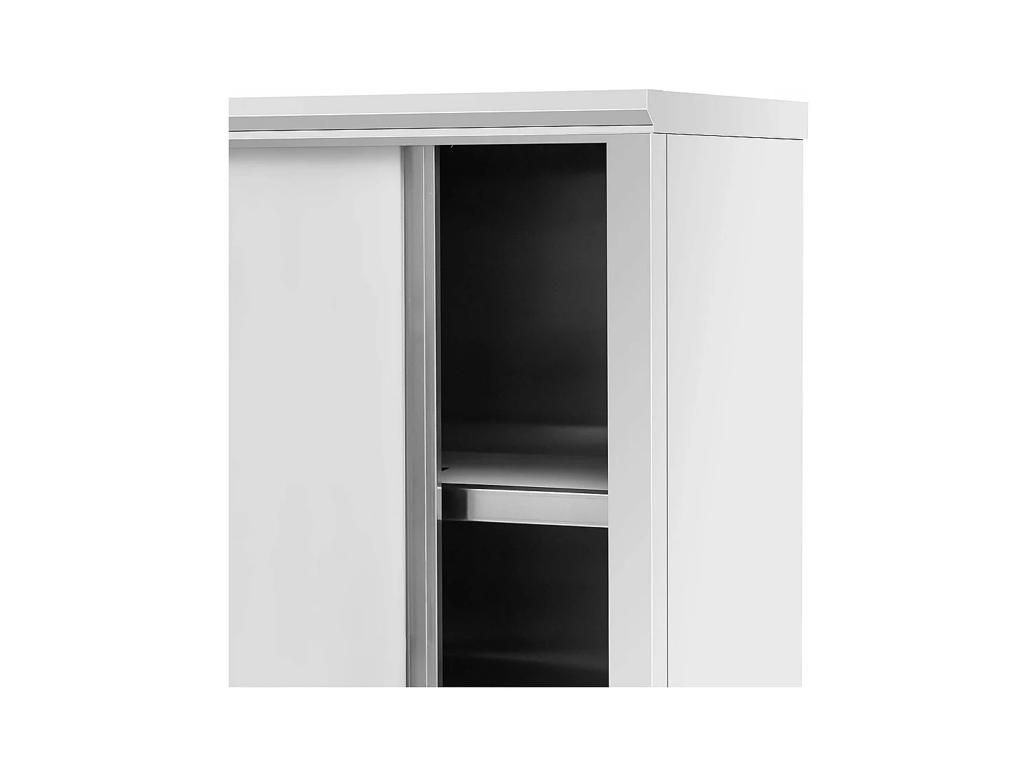 Armadio 120 x 50 x 180 cm 4 ripiani fino a 200 kg armadio camera da letto cabina armadio spogliatoio acciaio inox 14_0005157