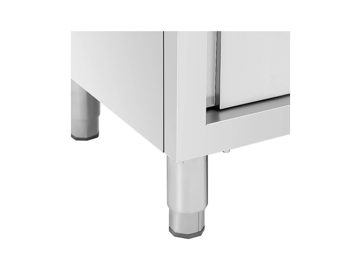 Armadio 120 x 50 x 180 cm 4 ripiani fino a 200 kg armadio camera da letto cabina armadio spogliatoio acciaio inox 14_0005157