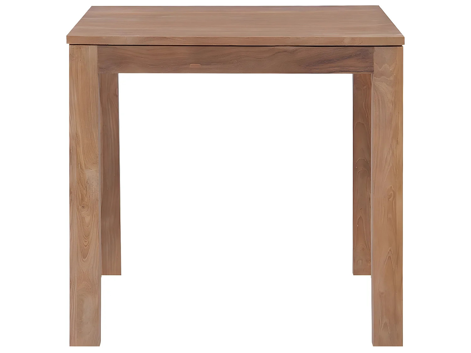 Table de salon salle à manger dîner design bois de teck 82 cm 0902268