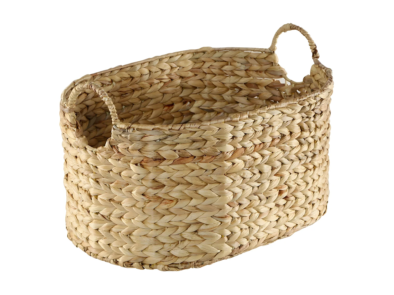 Grand panier en Jacinthe d'eau - H26 cm