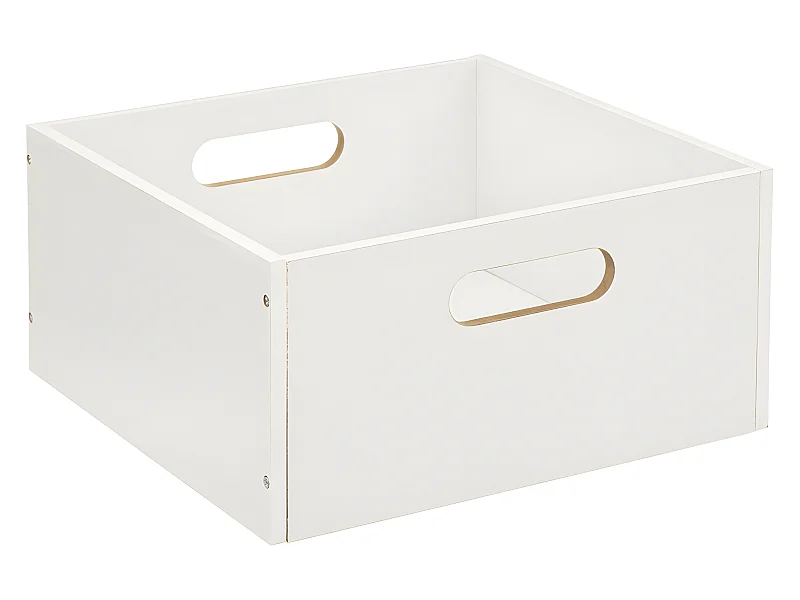 Boîte de rangement en Bois Blanc 31 x 31 x 15 cm