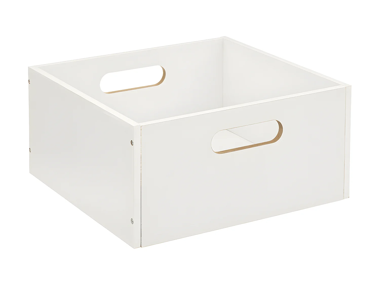 Boîte de rangement en Bois Blanc 31 x 31 x 15 cm