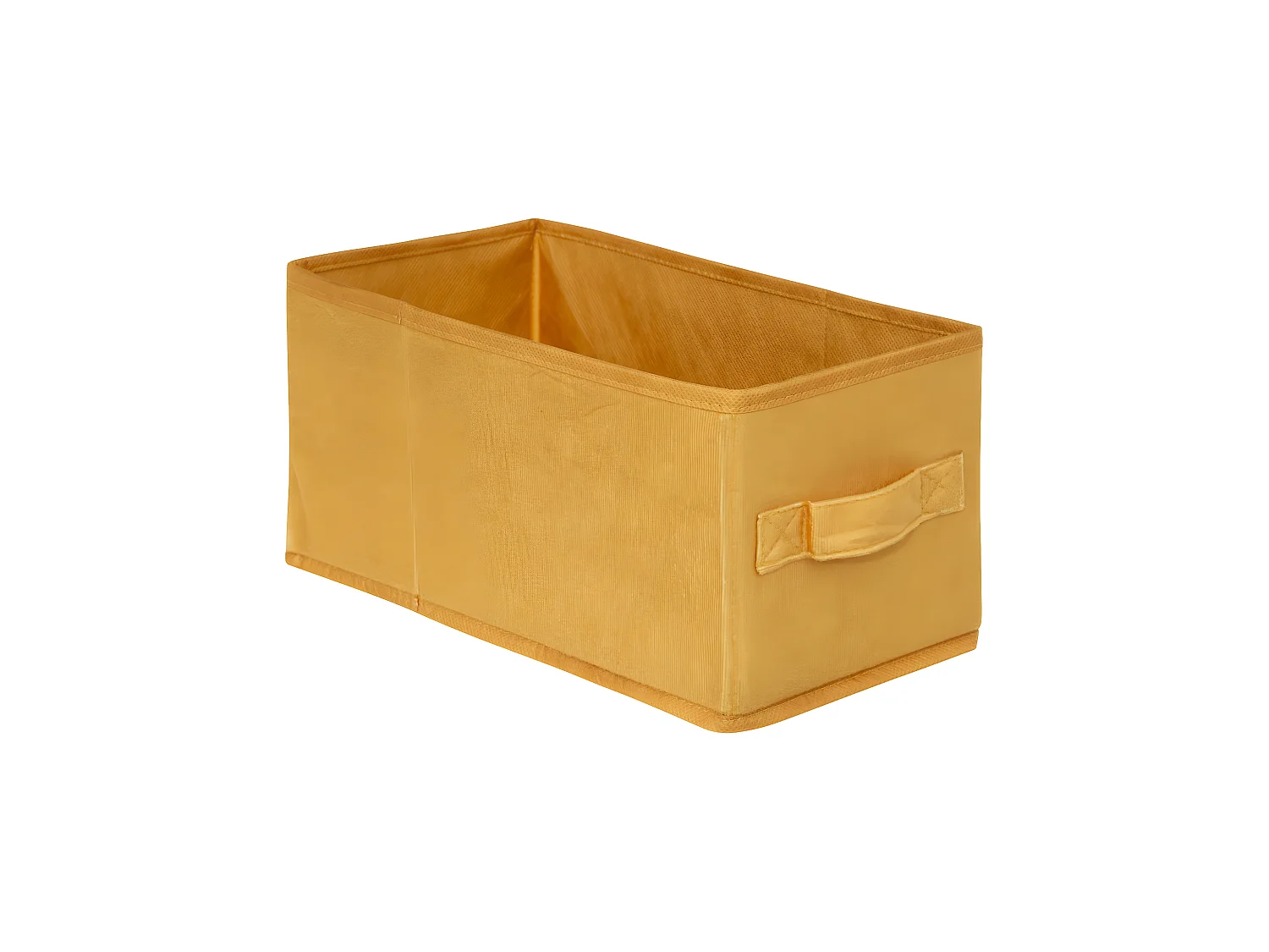 Boîte de rangement en Velours Jaune 15 x 31 x 15 cm