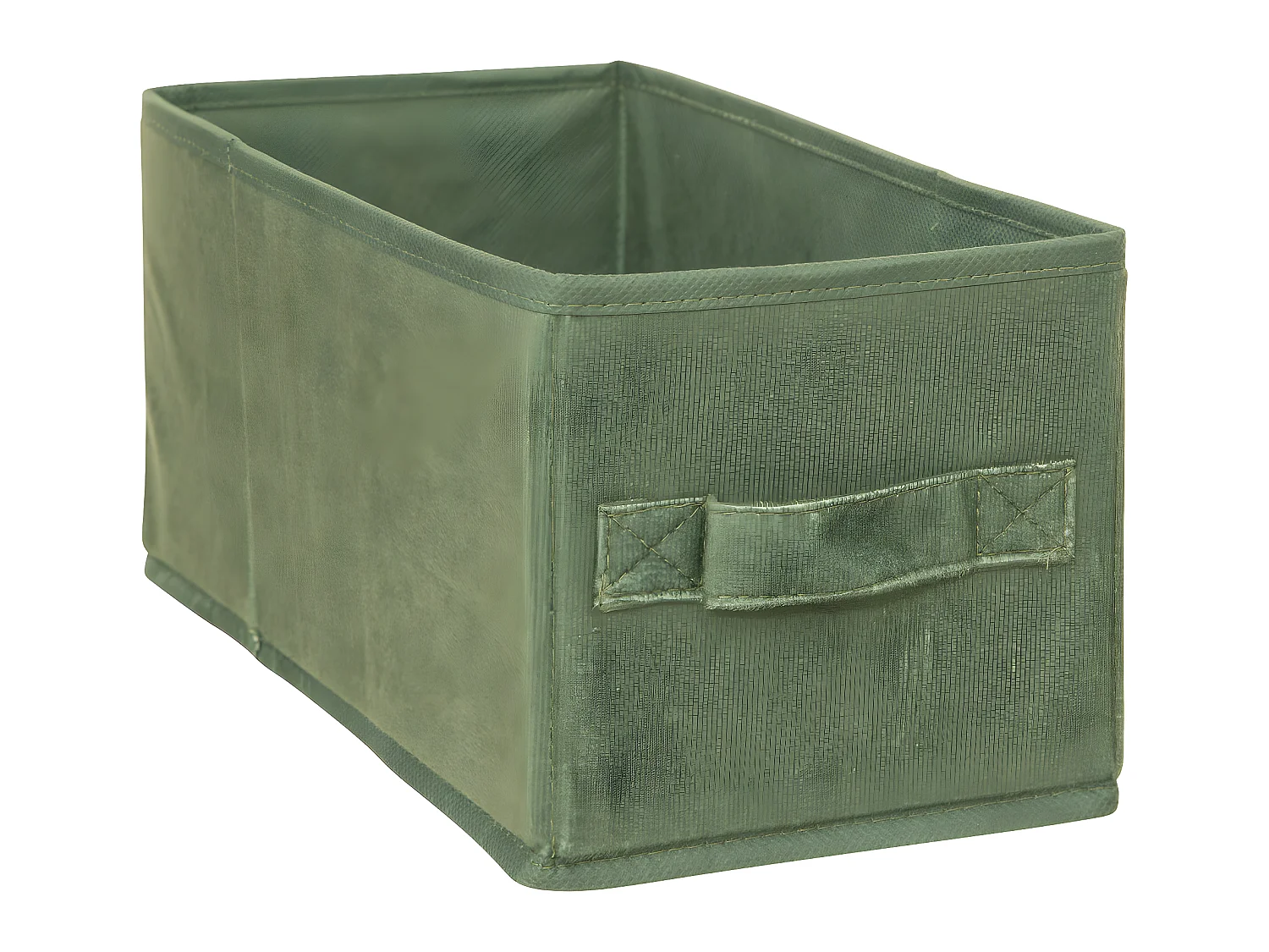 Boîte de rangement en Velours Vert Kaki 15 x 31 x 15 cm