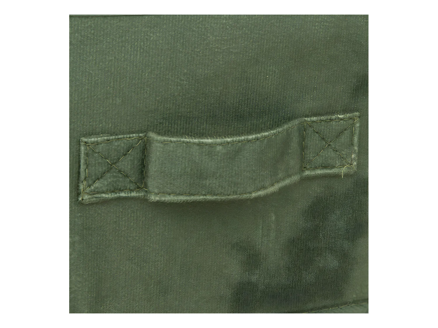 Boîte de rangement en Velours Vert Kaki 15 x 31 x 15 cm