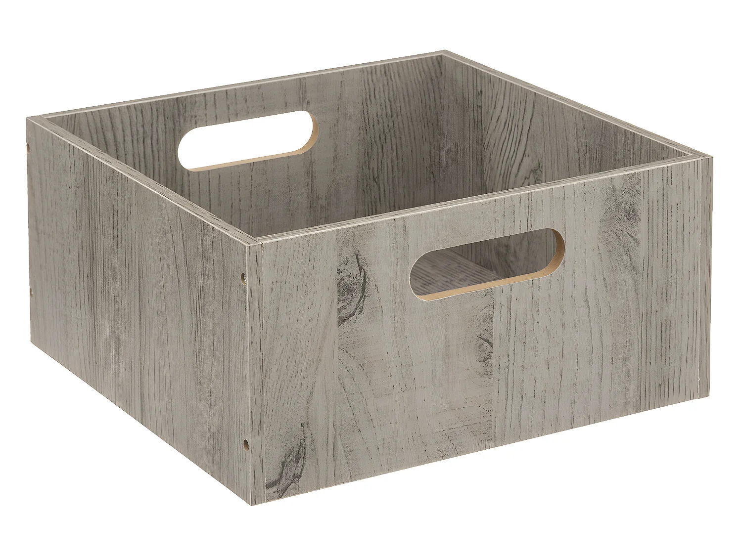 Boîte de rangement en Bois Gris 31 x 31 x 15 cm