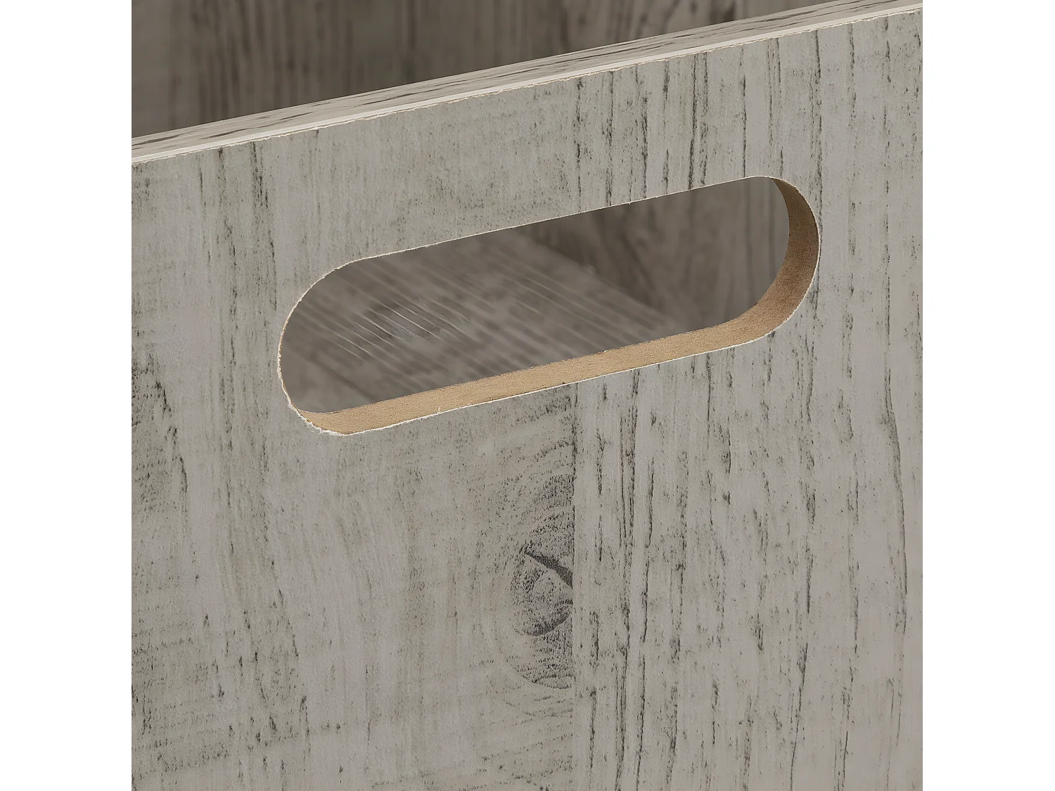 Boîte de rangement en Bois Gris 31 x 31 x 15 cm