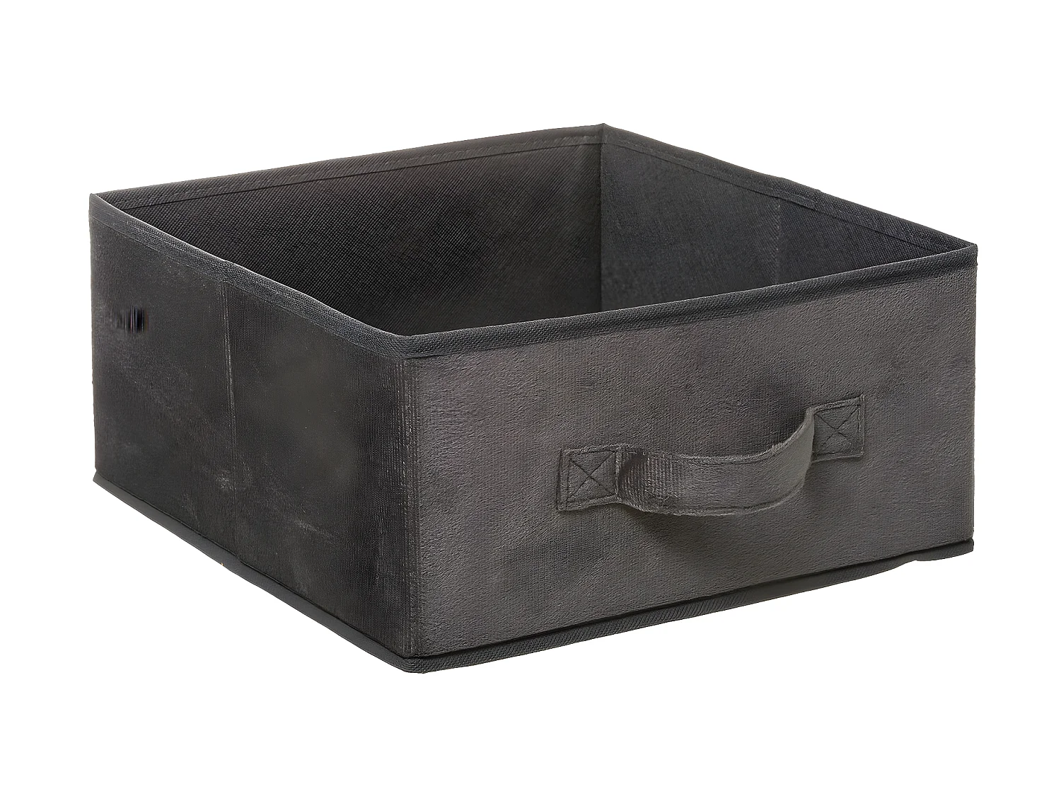 Boîte de Rangement en Velours Gris Foncé 31 x 31 x 15 cm